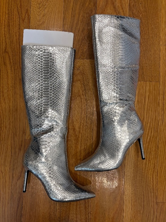 INC International Concepts Shoes - I.N.C SILVER BOOTS